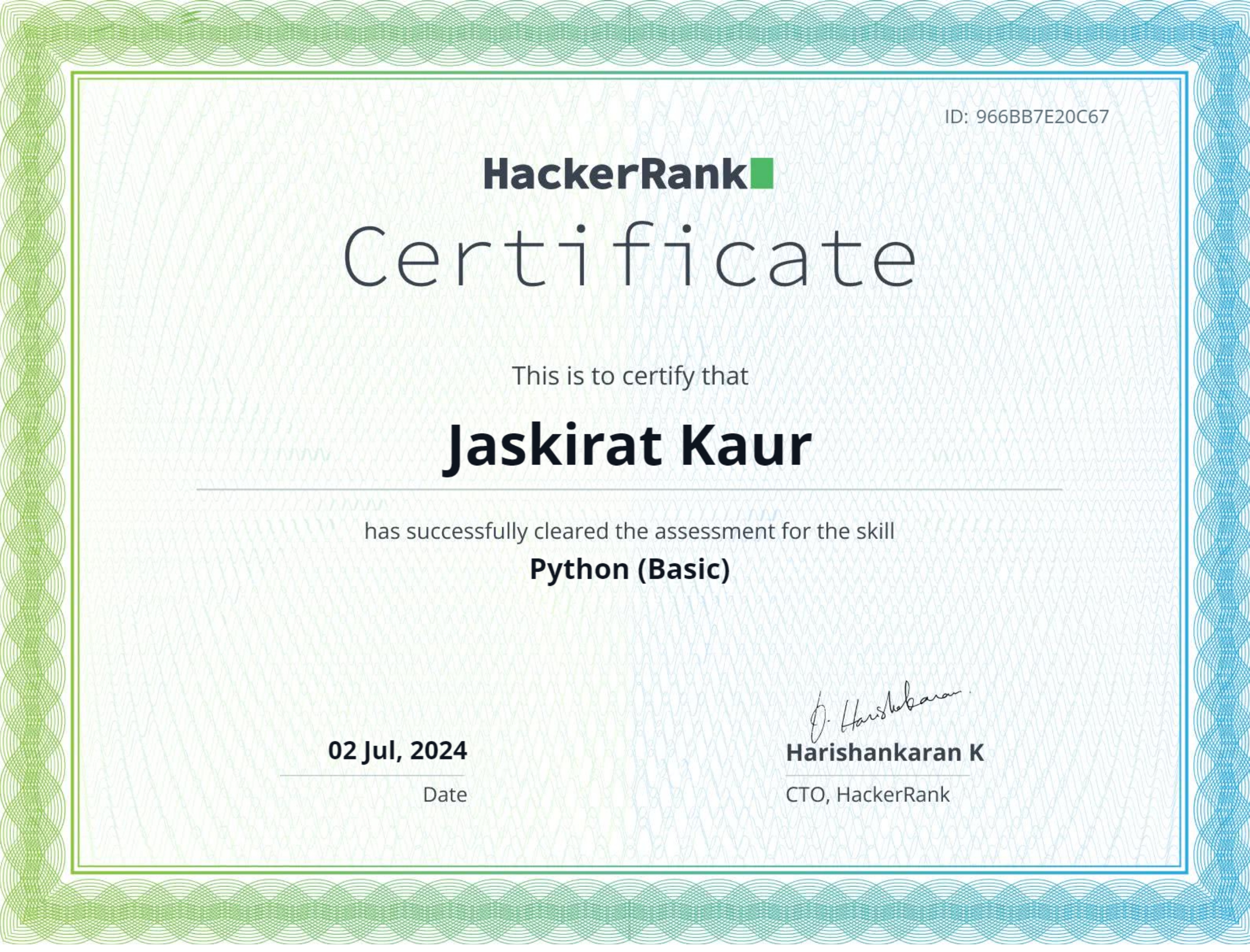 Python Certification